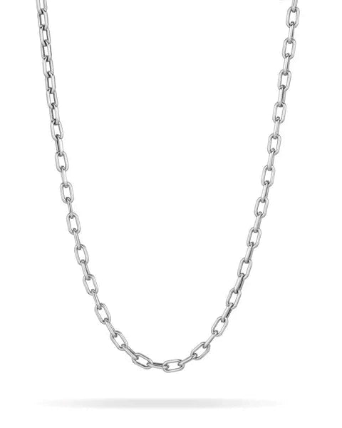 4mm Italian Chain Link Necklace in Sterling Silver