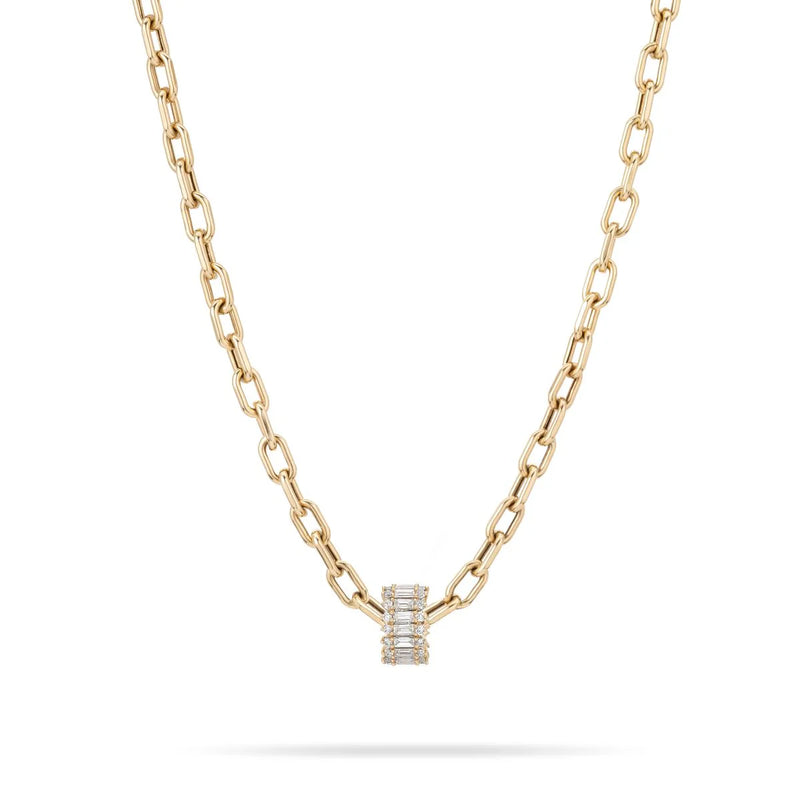 Diamond Full Stack Baguette Big Bead - Lab Grown