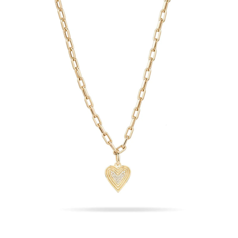 Make Your Move Pavé Heart Hinged Charm