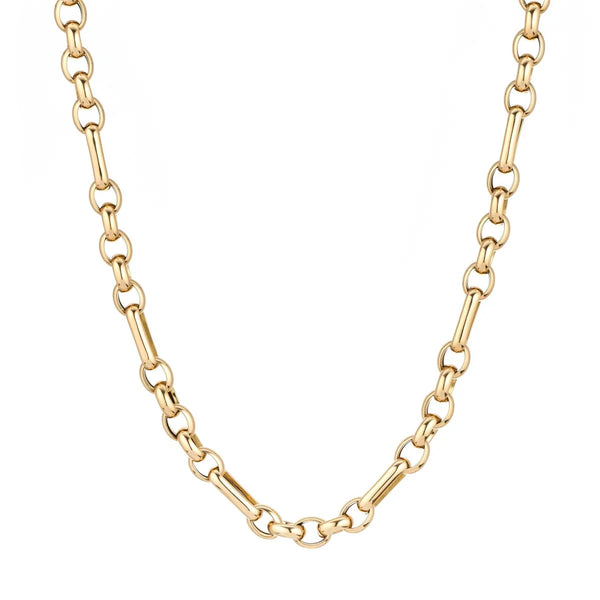 Mixed Rolo Cable Chain Necklace