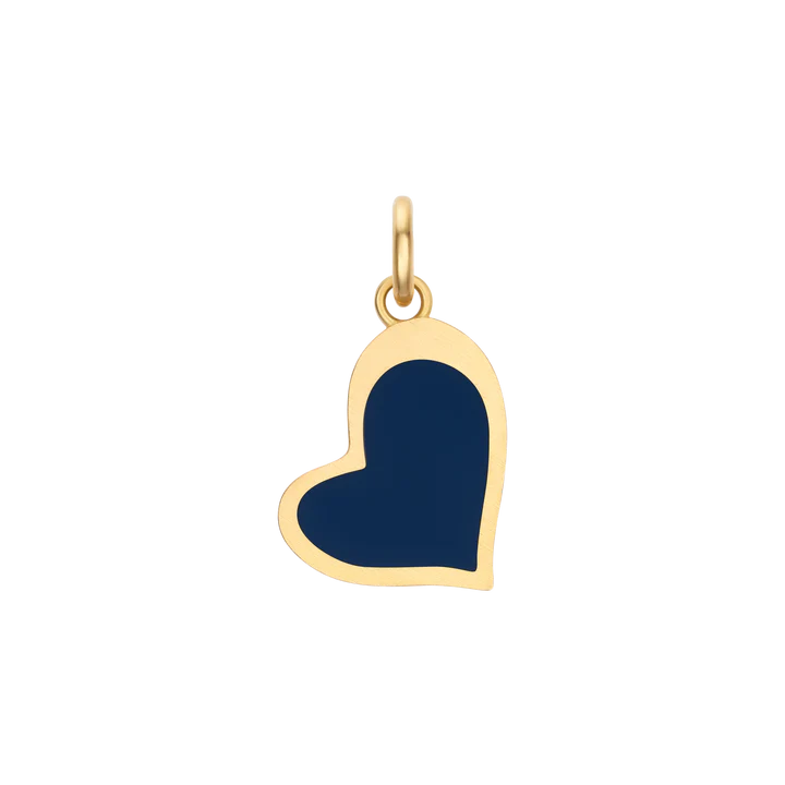 Dual Enamel Organic Heart Charm