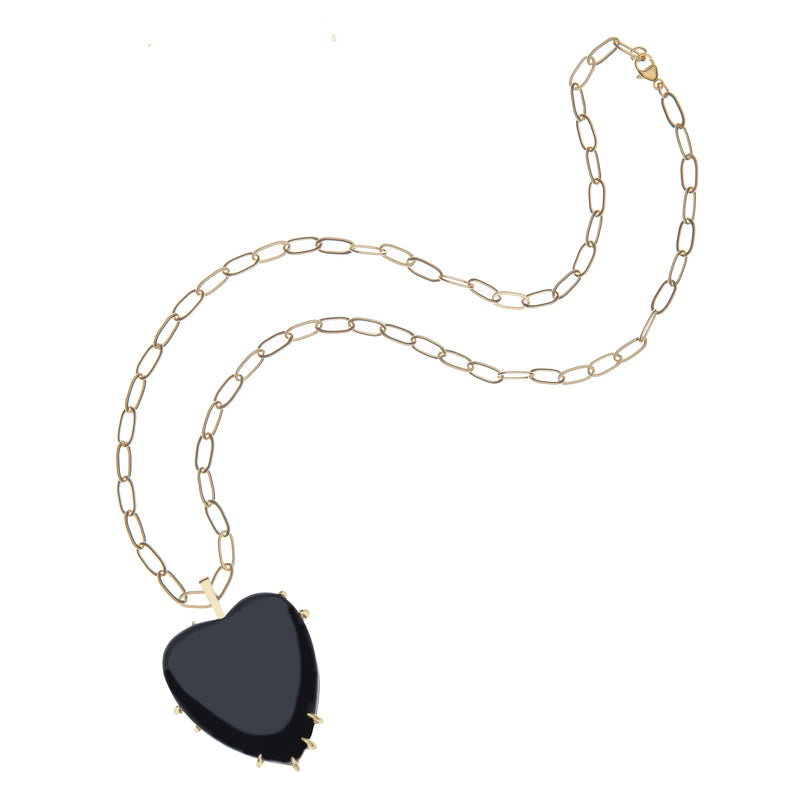 LOVE Carry Your Heart Pendant in Onyx