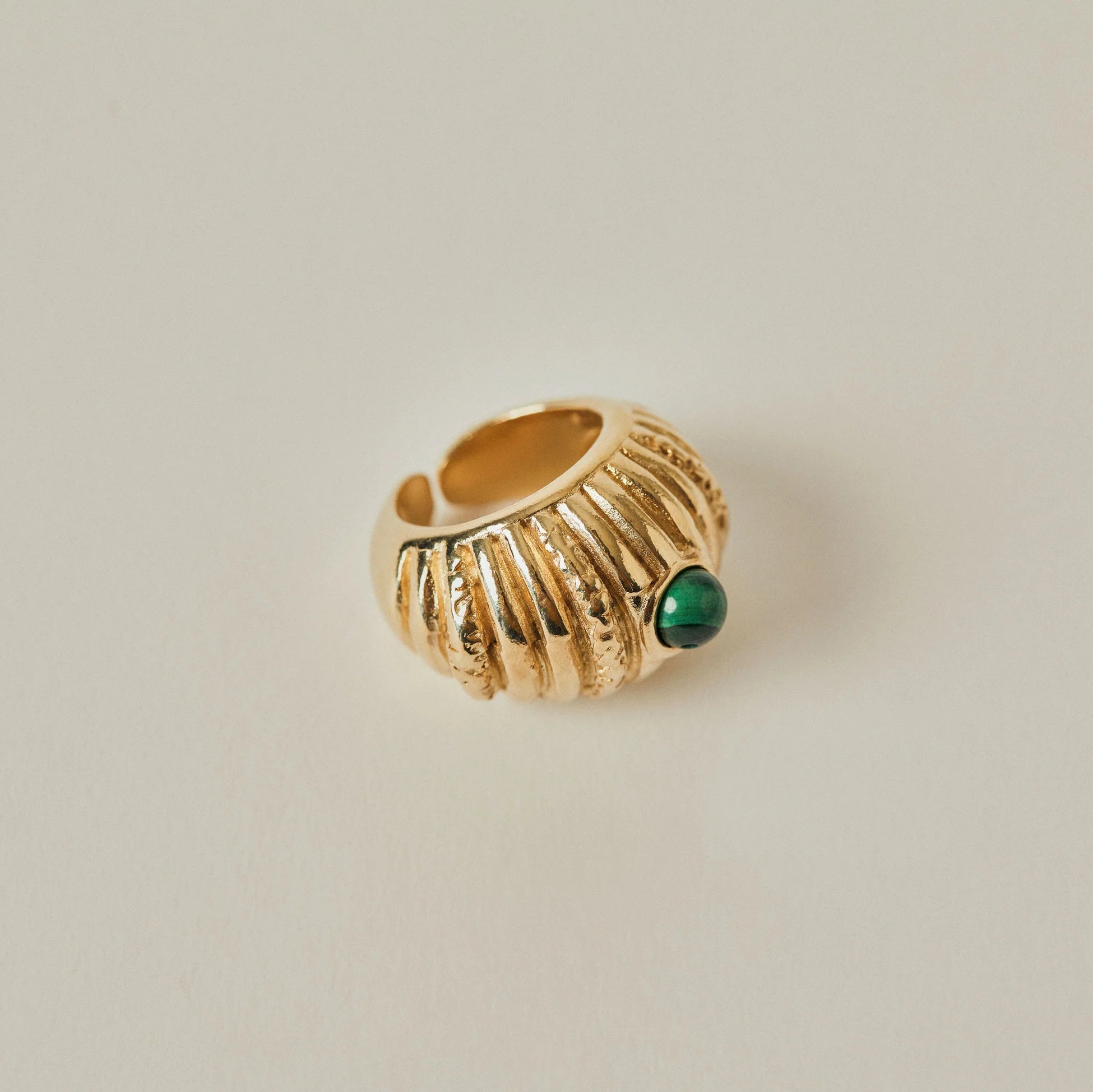 Small Reef Ring Malachite