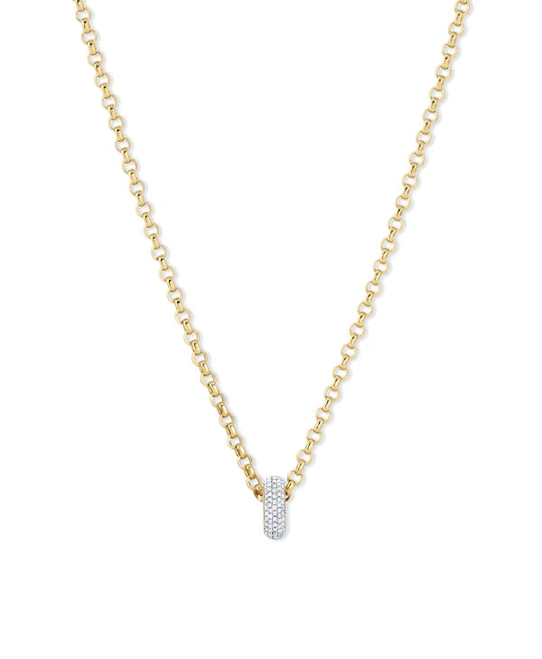 Pavé Diamond Spacer Big Bead