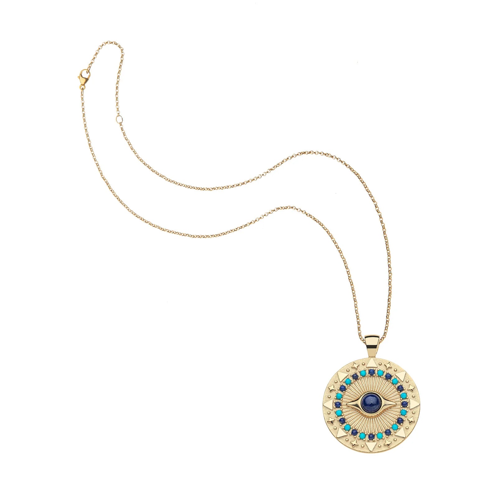 PROTECT Gleaming Eye Pendant in Celestial Blue