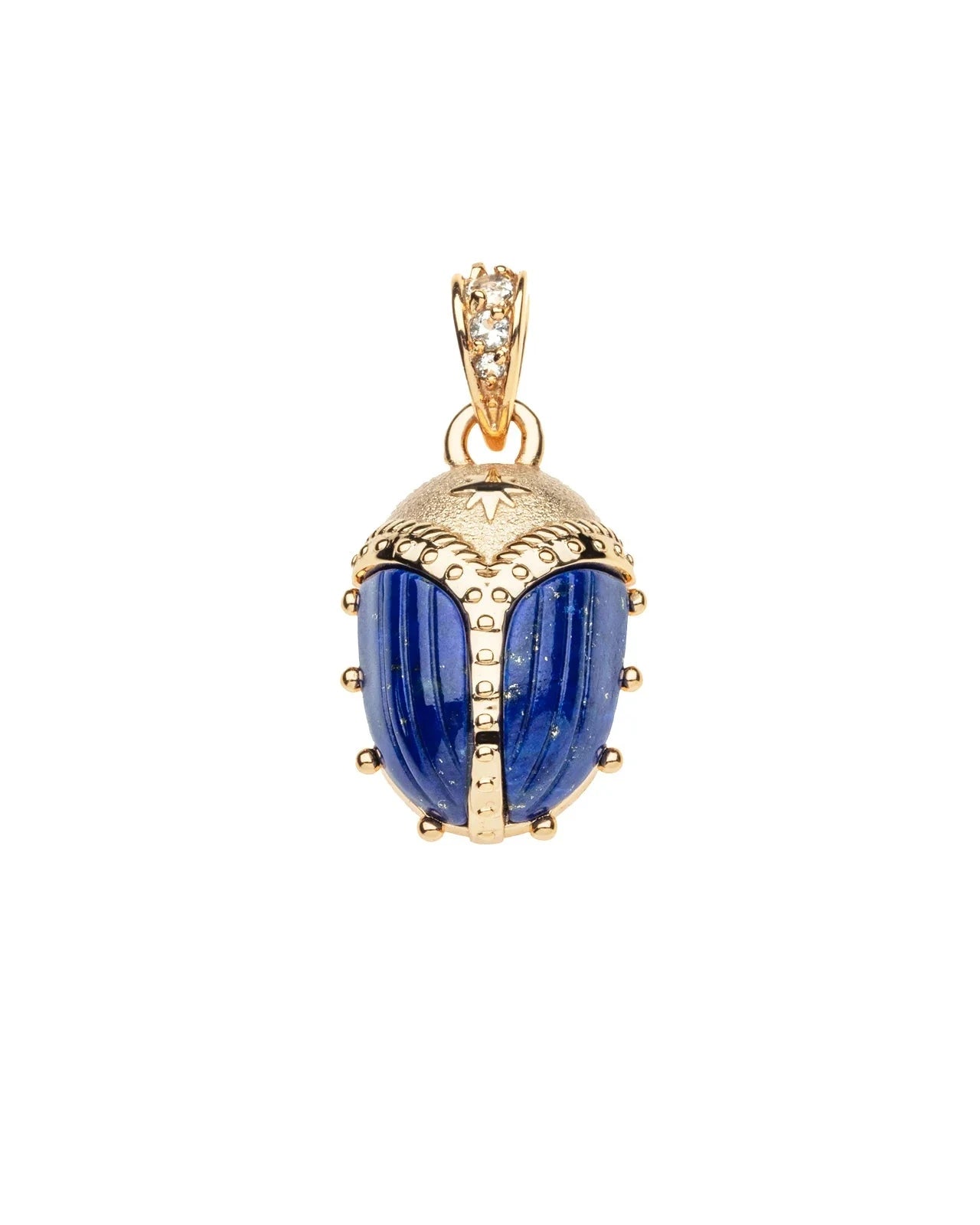 PROTECT Guardian Scarab Pendant in Lapis