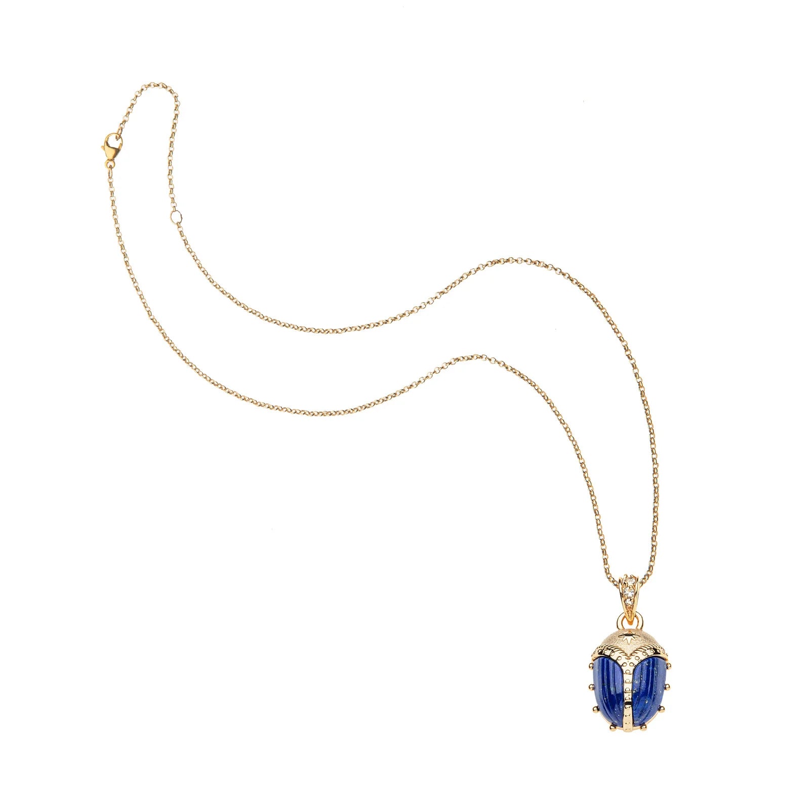 PROTECT Guardian Scarab Pendant in Lapis