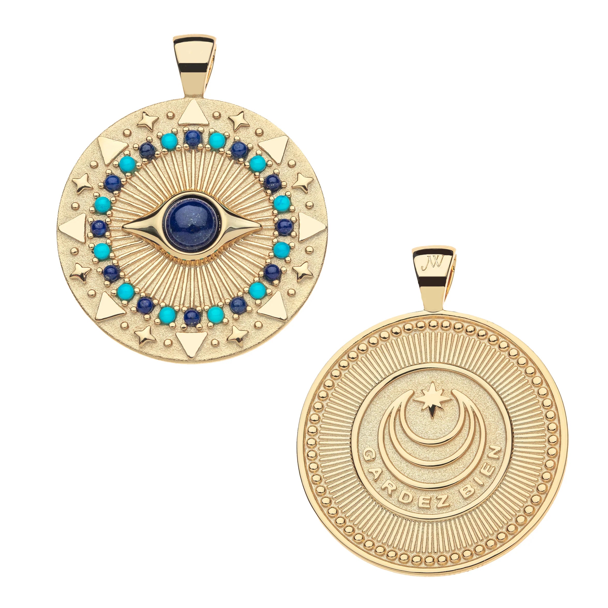 PROTECT Gleaming Eye Pendant in Celestial Blue