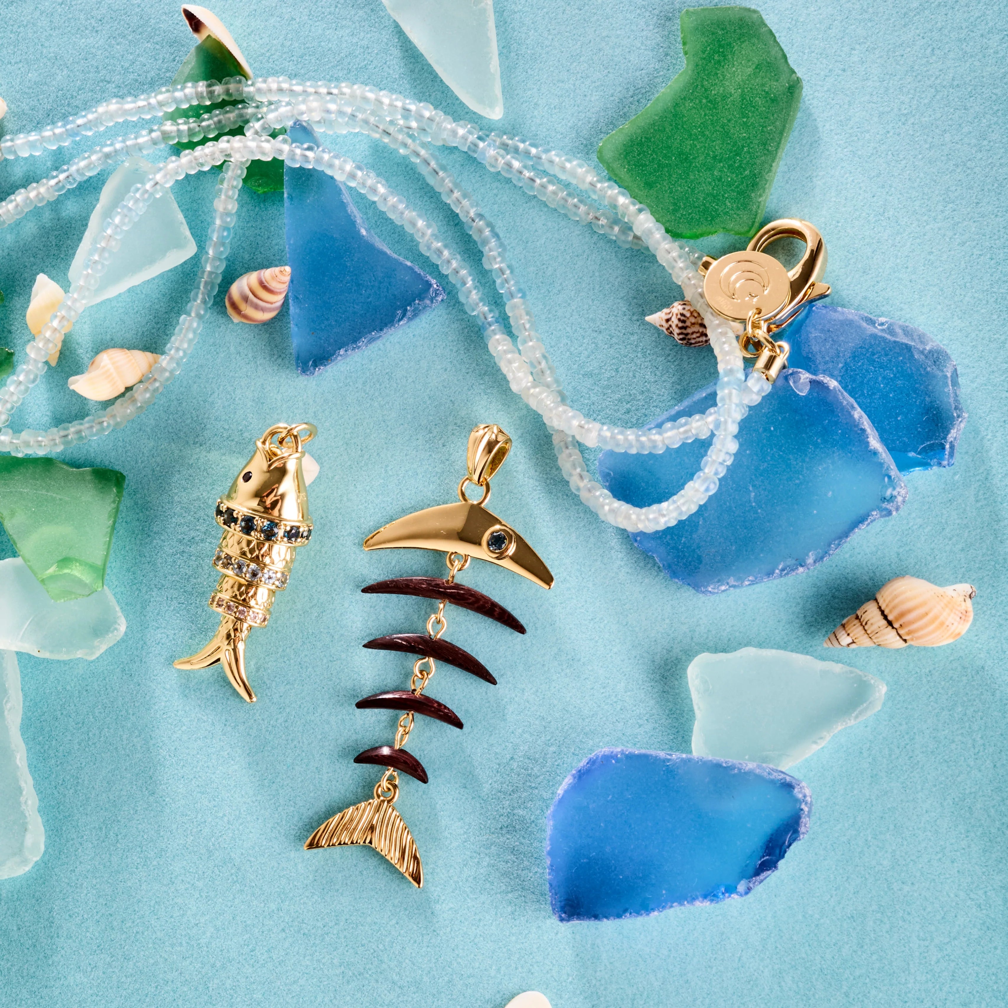 STRONG Rainbow Fish Charm