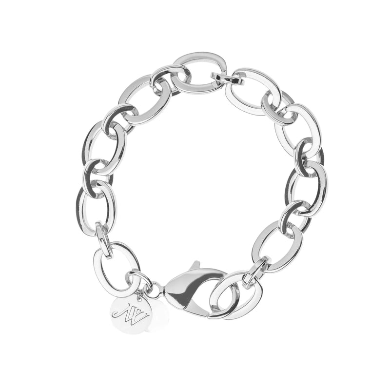 Chunky Link Chain Bracelet Silver