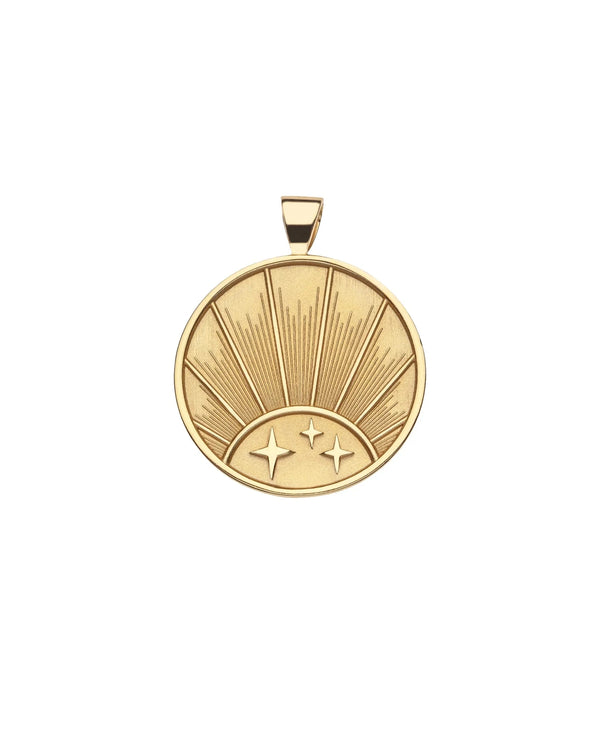 STRONG JW Small Pendant Coin (Rising Sun)