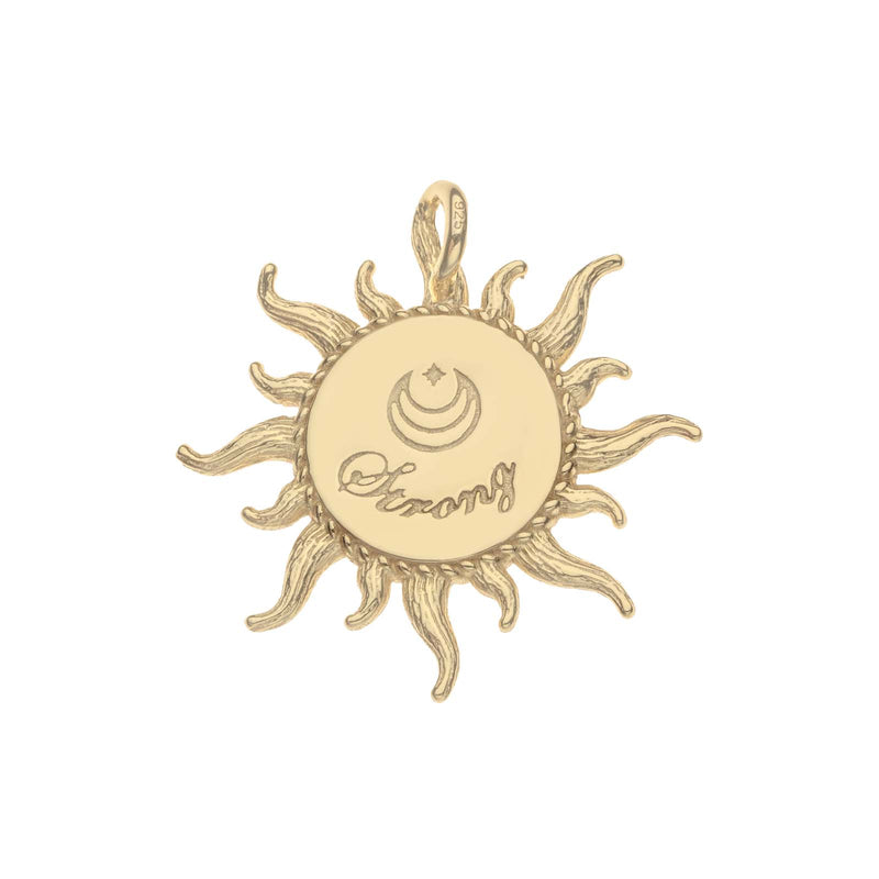 STRONG Sun Rays Face Pendant