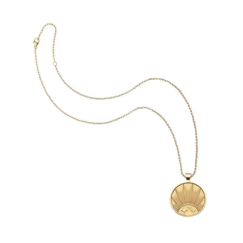 STRONG JW Small Pendant Coin (Rising Sun)