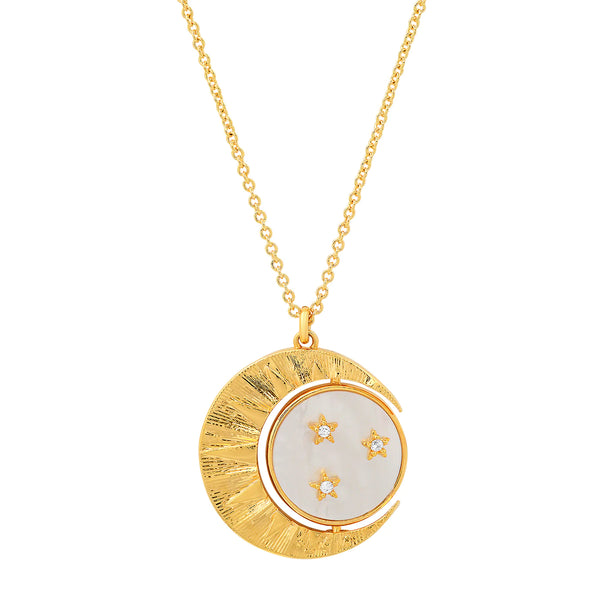 Mother Moon Pendant Necklace
