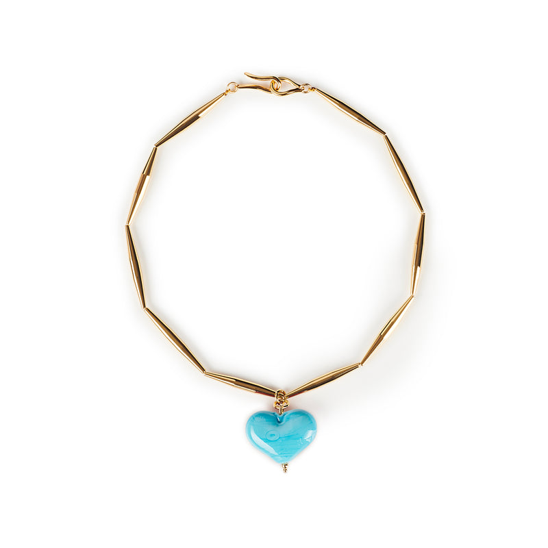 Cuore Necklace - Turquoise