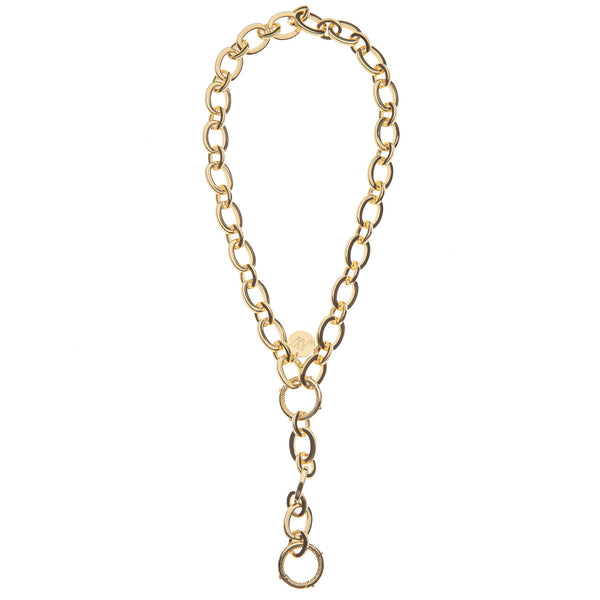 Chunky Belcher Chain T Bar Lariat Necklace By Posh Totty Designs |  notonthehighstreet.com