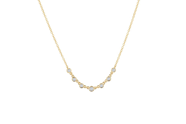 Diamond Bezel Layering Necklace
