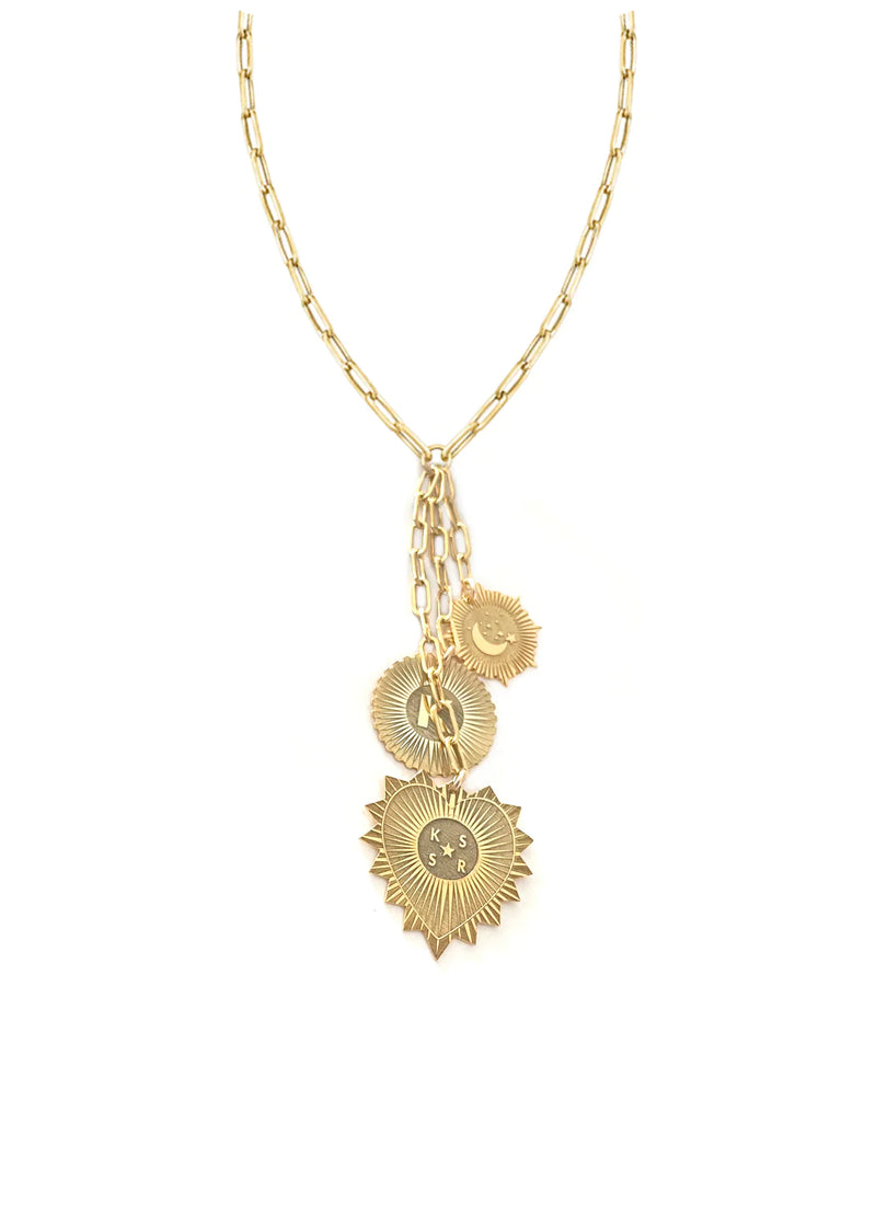 Vesta Custom Three Medallion Lariat