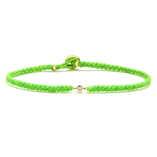 Classic Diamond Bracelet in Neon Green