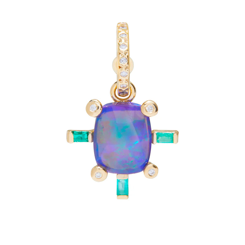 Juno Charm with Black Opal