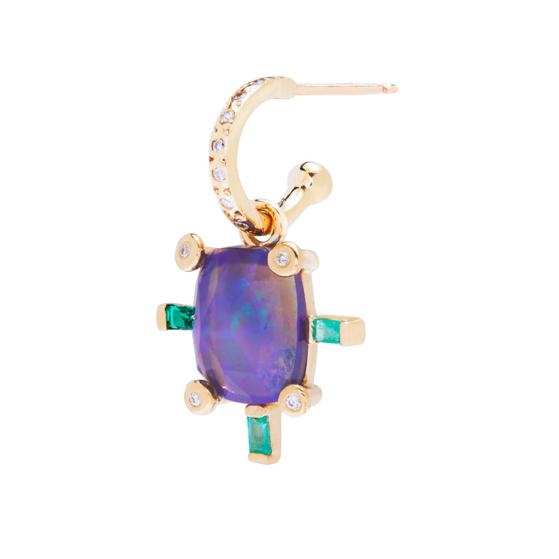 Juno Charm with Black Opal