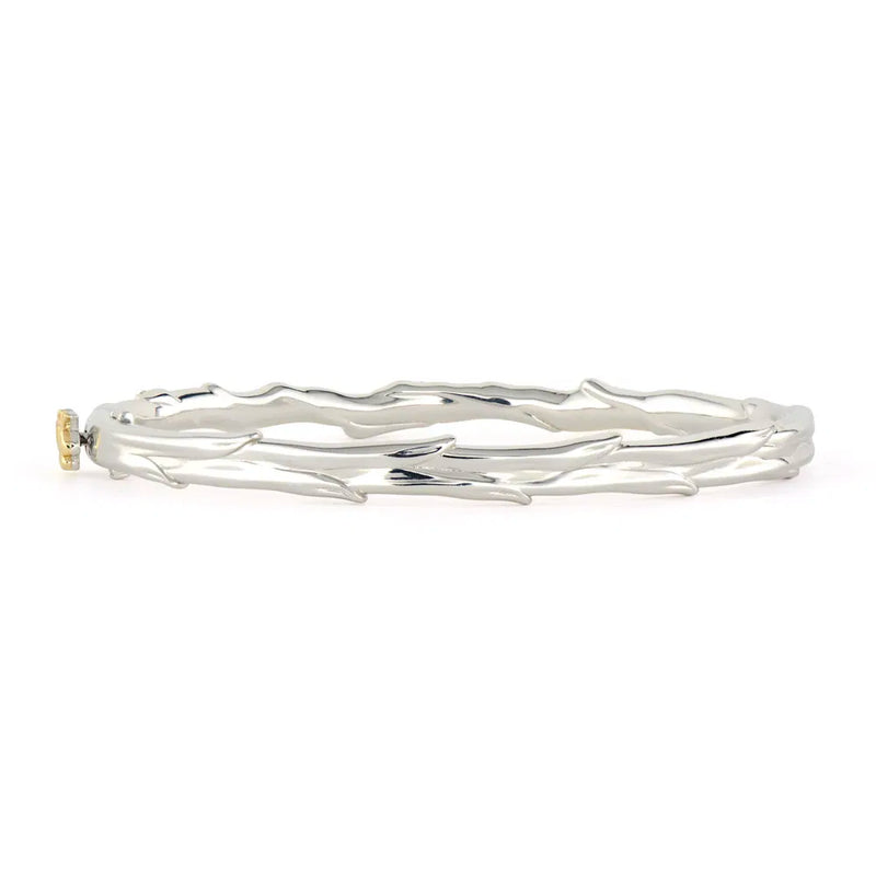 Two-Toned Diamond Branch Bangle