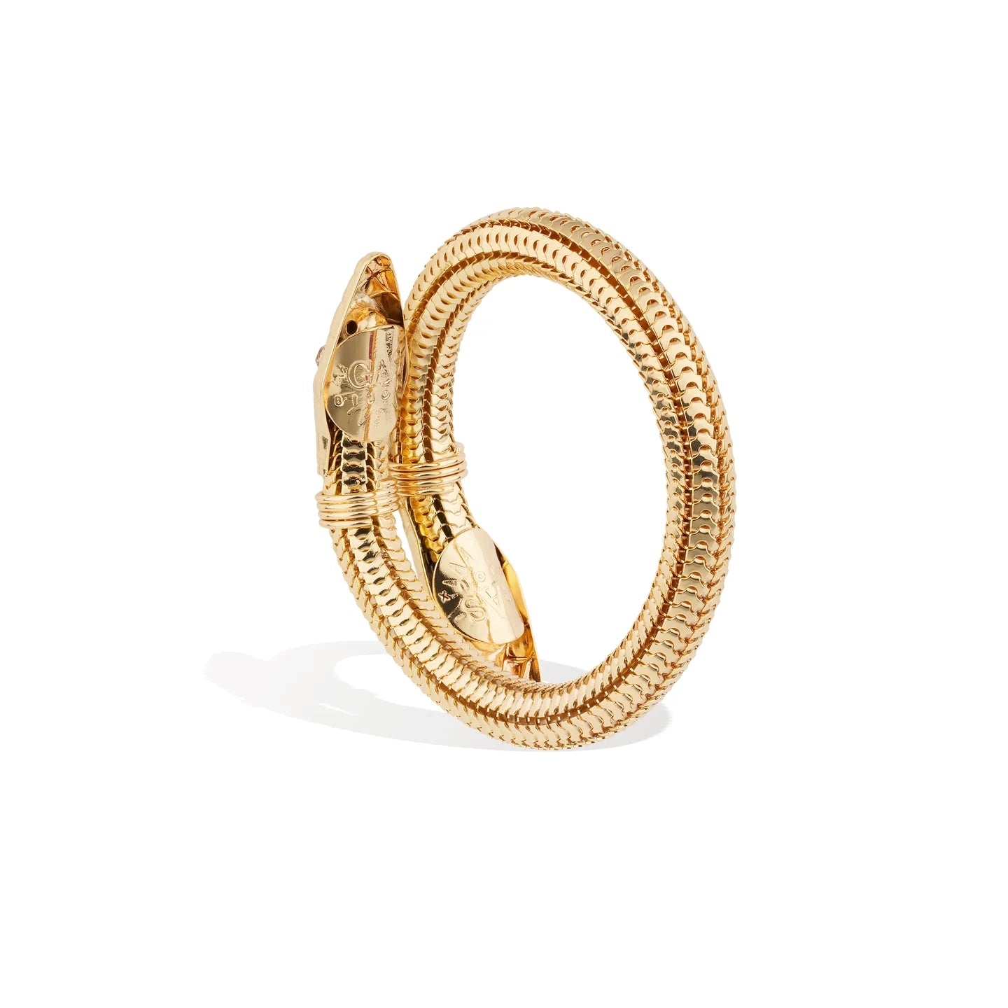 Cobra Bracelet Gold-plated metal
