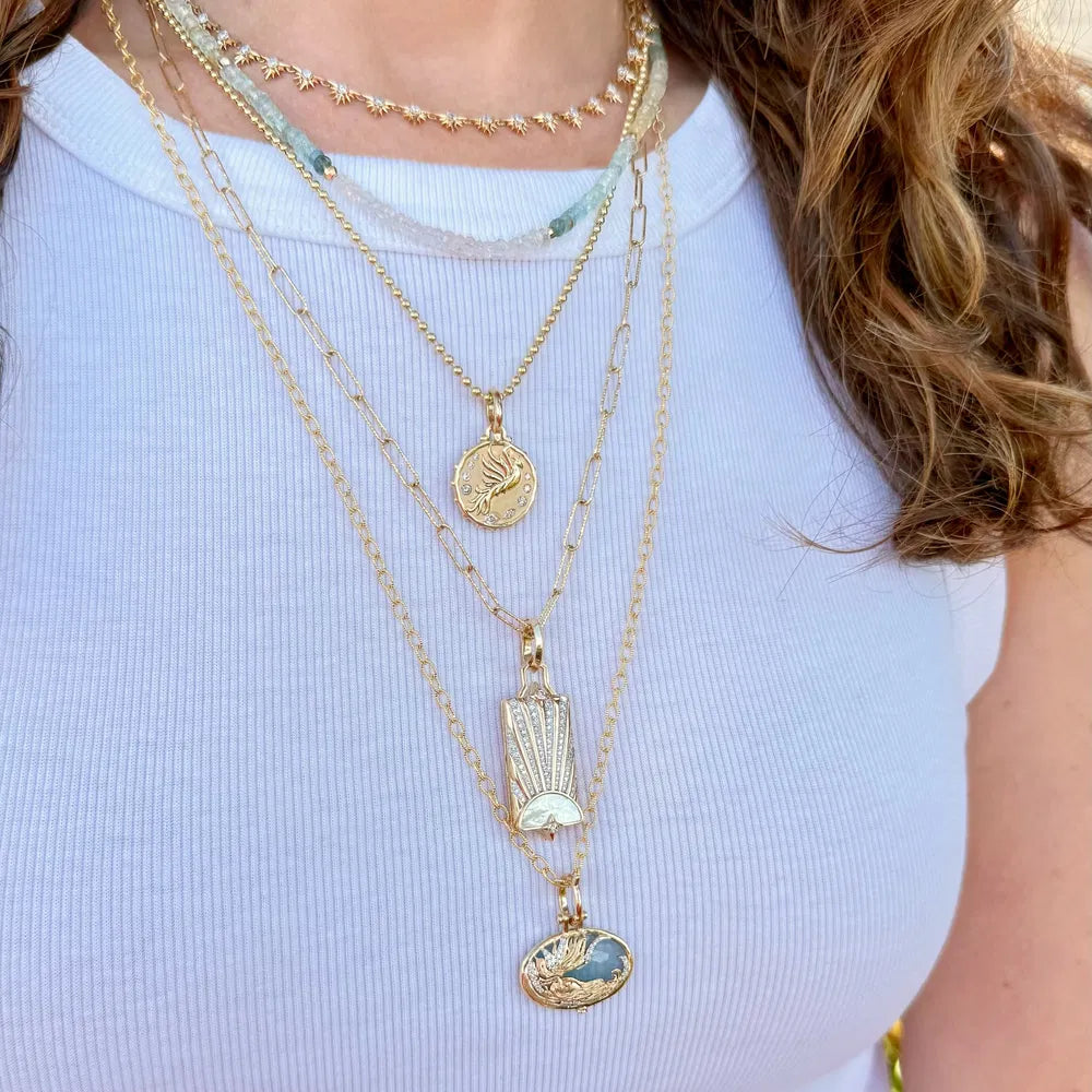 Love Explosion Diamond Star Tennis Necklace