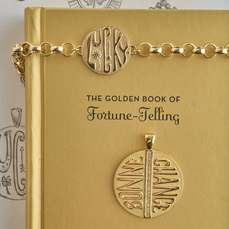 LUCKY Bonne Chance Disk Bracelet