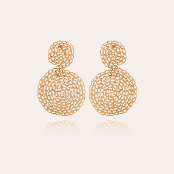 Onde Gourmette earrings small size gold