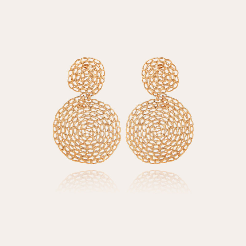 Onde Gourmette earrings small size gold