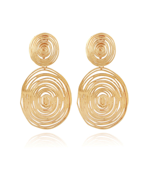 Wave earrings large size
