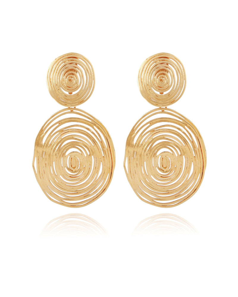 Wave earrings large size