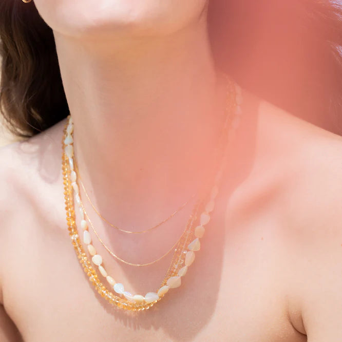 Shimmering Box Chain Necklace