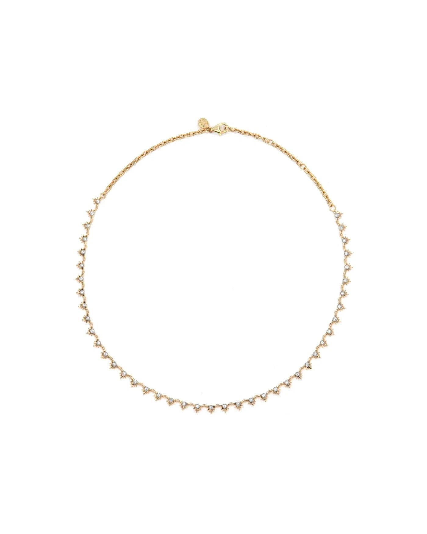 Love Explosion Diamond Star Tennis Necklace