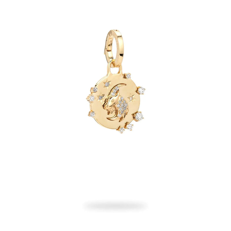 Zodiac Diamond Hinged Charm