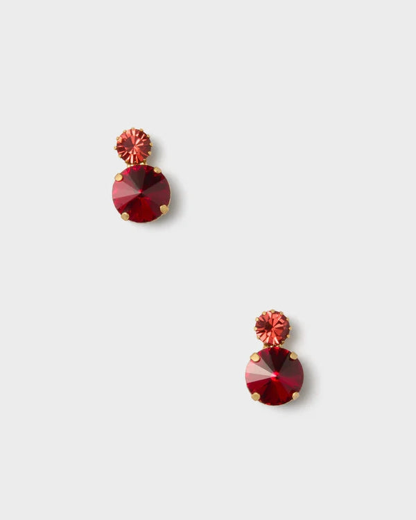 Myrla Earrings Ruby