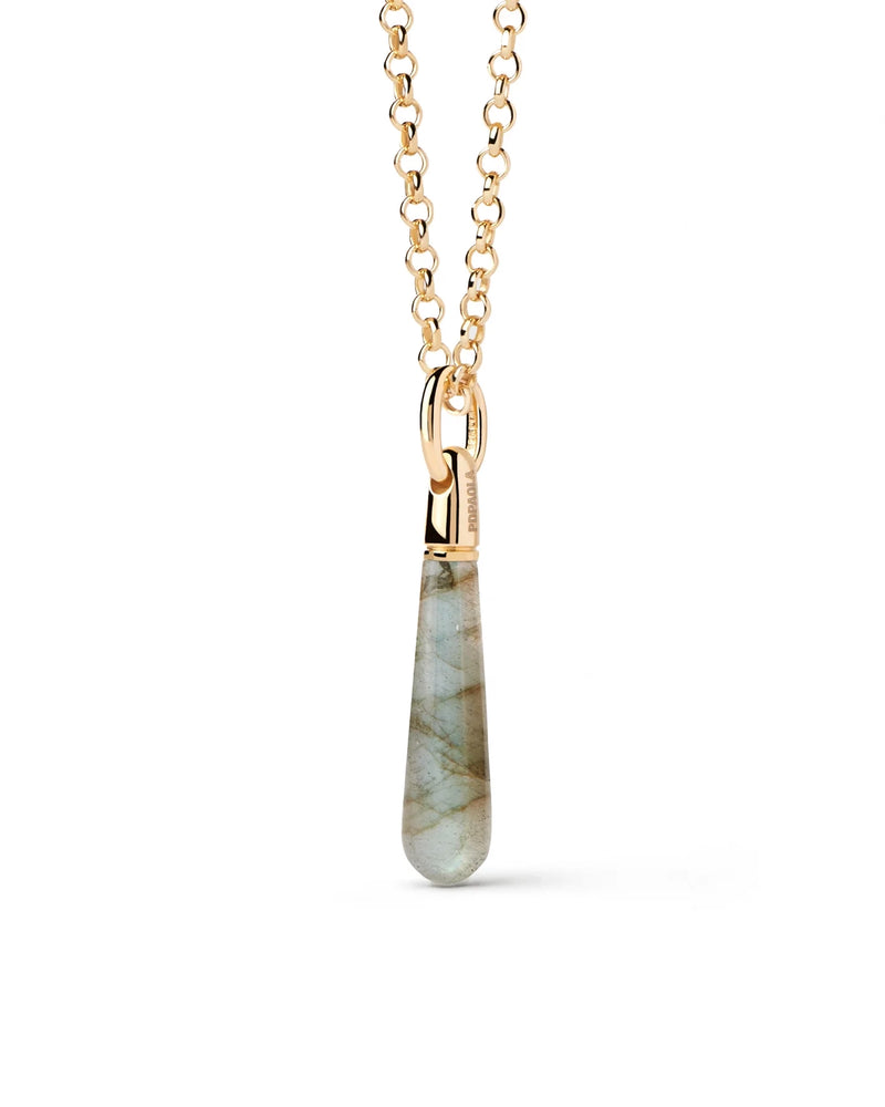 Labradorite Large Drop Pendant