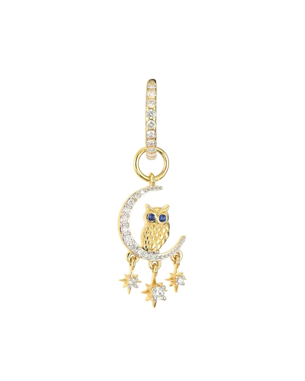 Small Moonlight Owl Charm