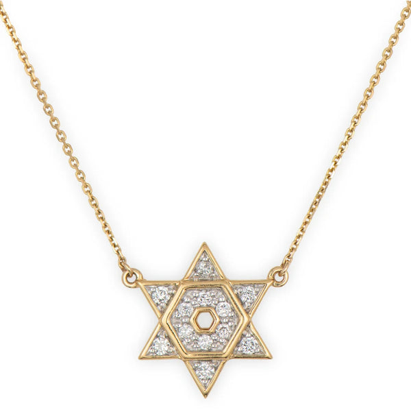Open Star of David Necklace