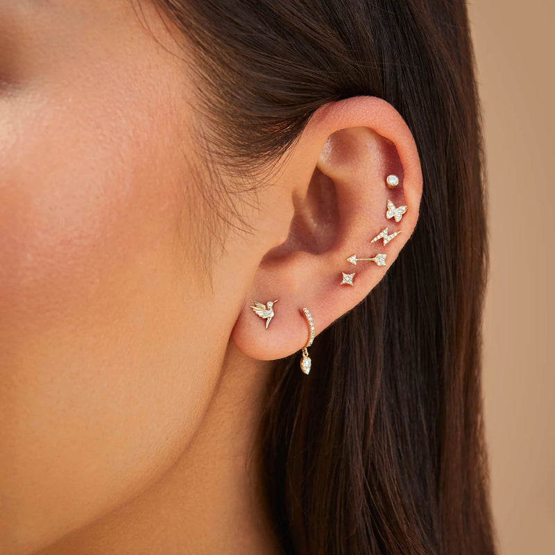 Diamond Sparkle Stud Earring