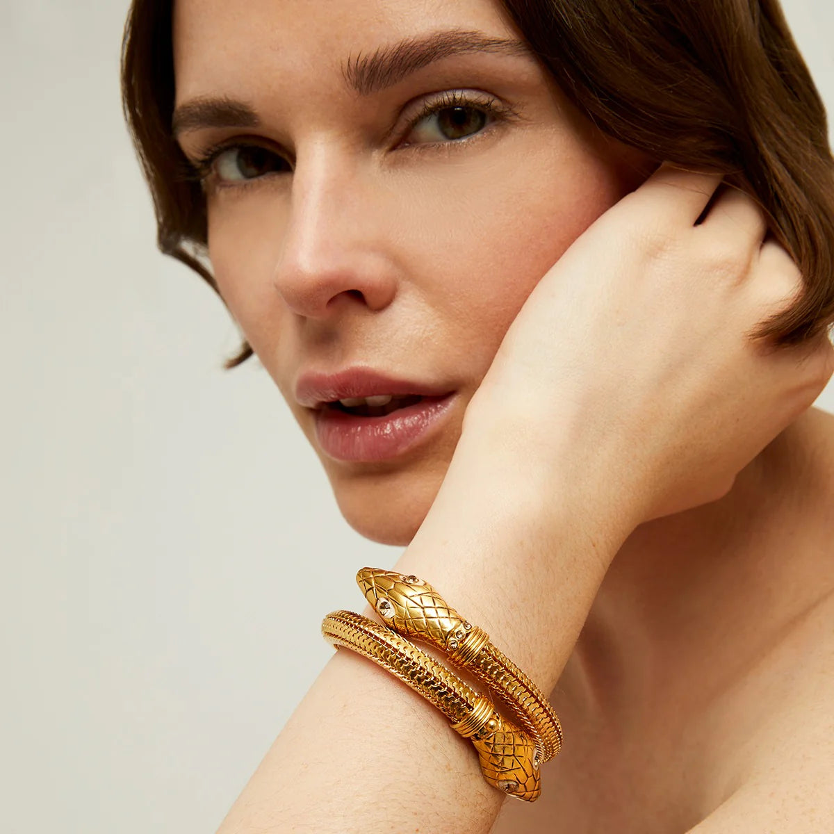 Cobra Bracelet Gold-plated metal
