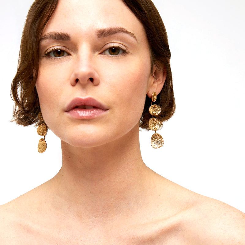 Eclipse 4 rows earrings