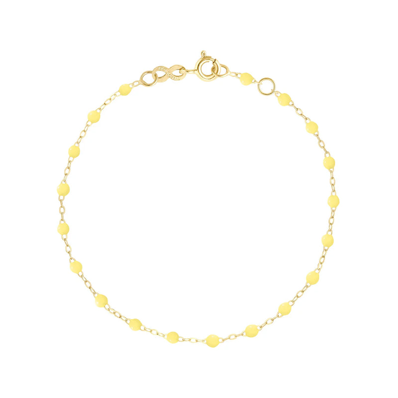 Classic Gigi Anklet, Yellow Gold, 9.4"