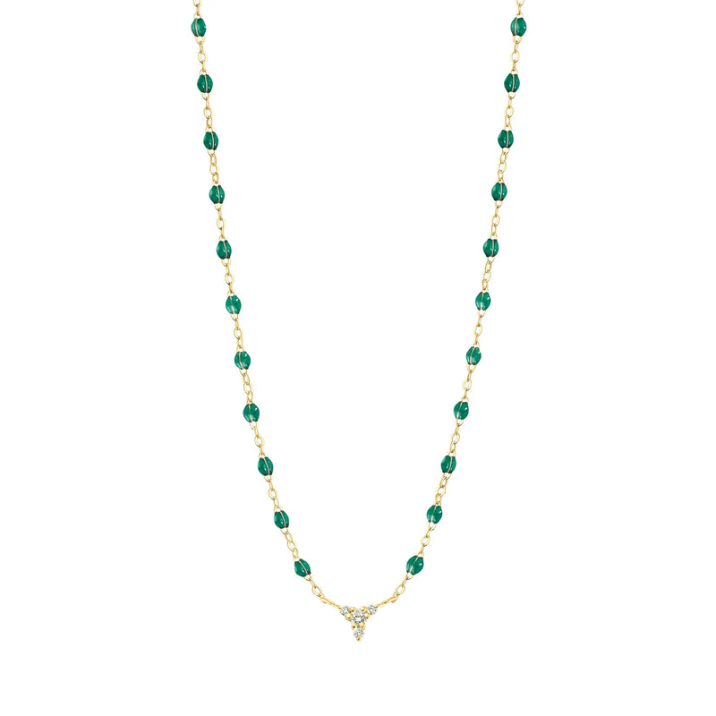 Petite Kosmos Emerald necklace