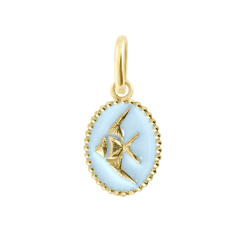 Angelfish Pendant, Yellow Gold