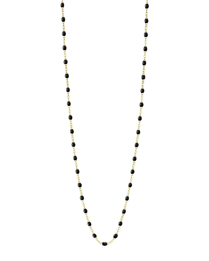 Classic Gigi Black sautoir, Yellow Gold, 34"