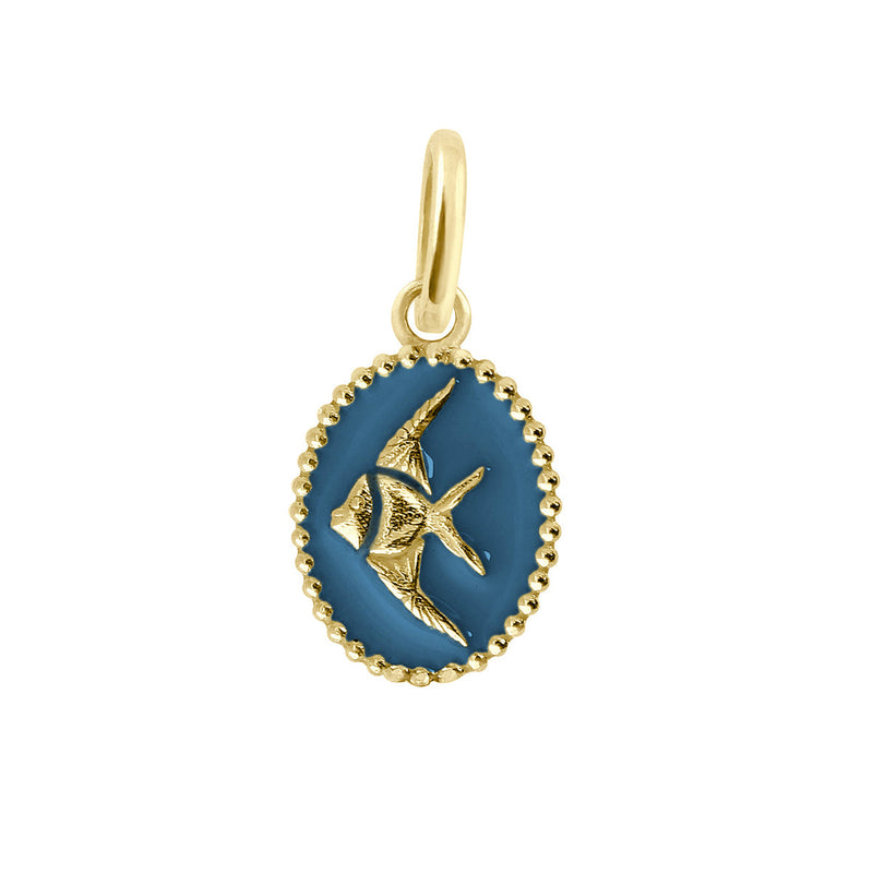 Angelfish Pendant, Yellow Gold