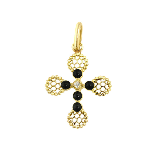 Lace Cross Diamond Pendant