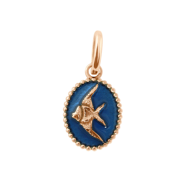 Angelfish Pendant, Yellow Gold